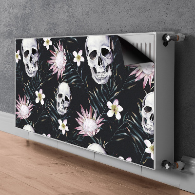 Magnet Heizkörperverkleidung Schädel und blätter