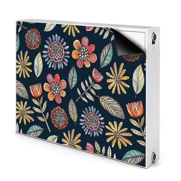 Heizkörperverkleidung magnet Farbenfrohe blumen