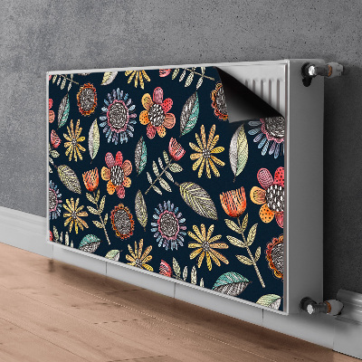 Heizkörperverkleidung magnet Farbenfrohe blumen