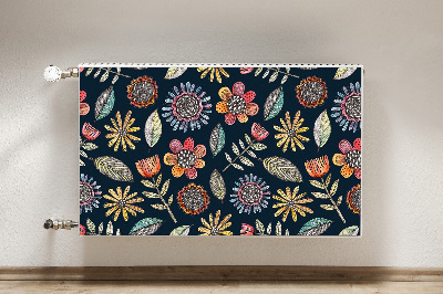 Heizkörperverkleidung magnet Farbenfrohe blumen