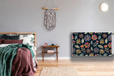 Heizkörperverkleidung magnet Farbenfrohe blumen