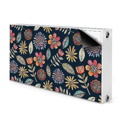 Heizkörperverkleidung magnet Farbenfrohe blumen
