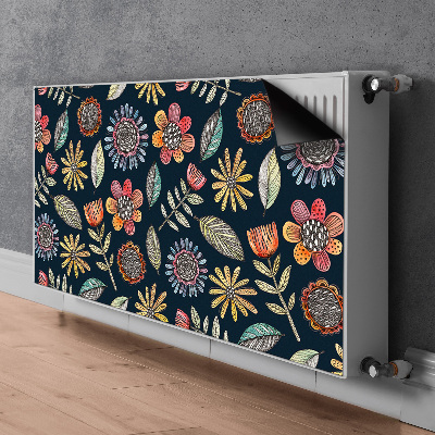 Heizkörperverkleidung magnet Farbenfrohe blumen