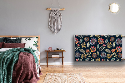 Heizkörperverkleidung magnet Farbenfrohe blumen