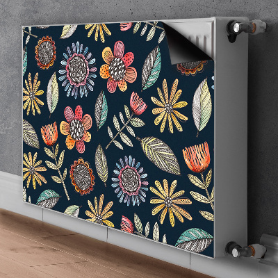 Heizkörperverkleidung magnet Farbenfrohe blumen