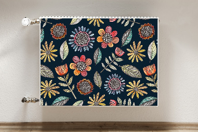 Heizkörperverkleidung magnet Farbenfrohe blumen