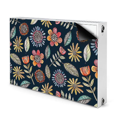 Heizkörperverkleidung magnet Farbenfrohe blumen