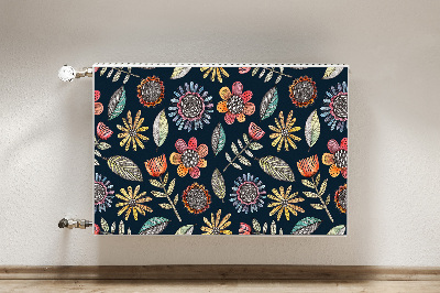 Heizkörperverkleidung magnet Farbenfrohe blumen