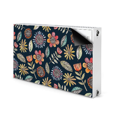 Heizkörperverkleidung magnet Farbenfrohe blumen