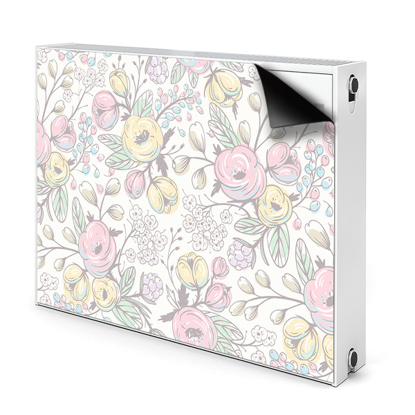 Heizkörperverkleidung magnet Farbenfrohe blumen