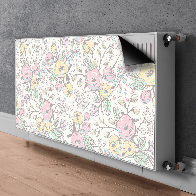 Heizkörperverkleidung magnet Farbenfrohe blumen