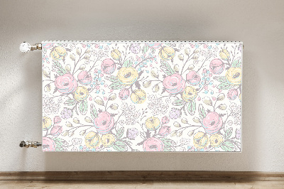 Heizkörperverkleidung magnet Farbenfrohe blumen