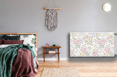 Heizkörperverkleidung magnet Farbenfrohe blumen