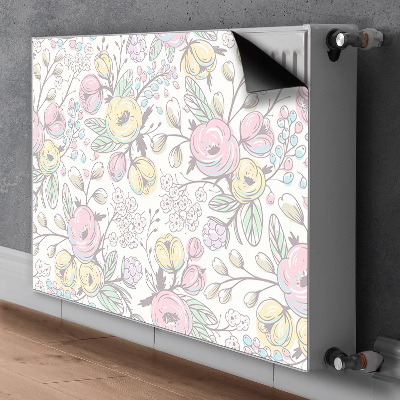 Heizkörperverkleidung magnet Farbenfrohe blumen