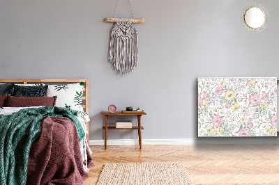 Heizkörperverkleidung magnet Farbenfrohe blumen