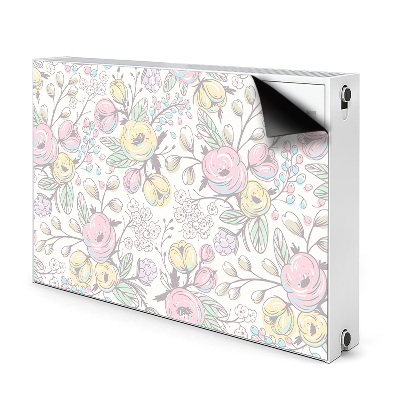 Heizkörperverkleidung magnet Farbenfrohe blumen