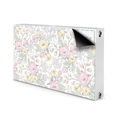 Heizkörperverkleidung magnet Farbenfrohe blumen