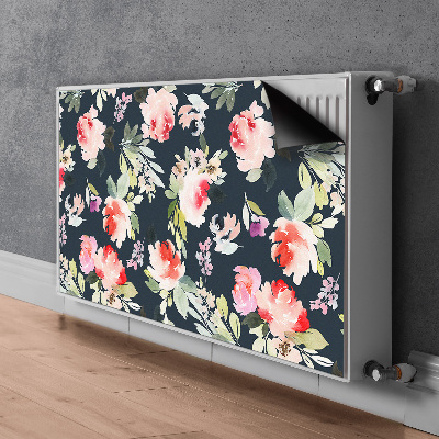 Dekorative Heizkörperabdeckung Bemalten blumen
