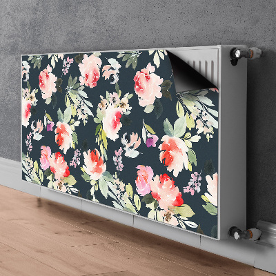 Dekorative Heizkörperabdeckung Bemalten blumen