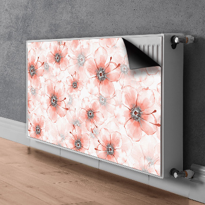 Dekorativer Heizkörpermagnet Orangefarbene blumen