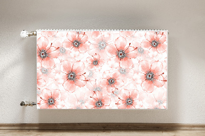 Dekorativer Heizkörpermagnet Orangefarbene blumen
