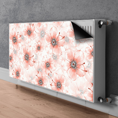 Dekorativer Heizkörpermagnet Orangefarbene blumen