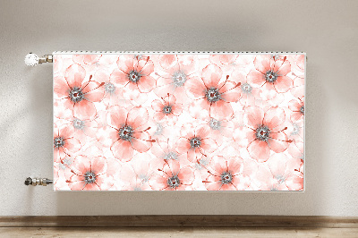 Dekorativer Heizkörpermagnet Orangefarbene blumen