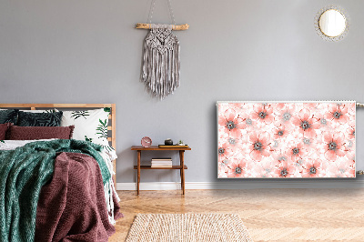 Dekorativer Heizkörpermagnet Orangefarbene blumen