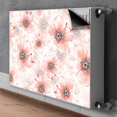 Dekorativer Heizkörpermagnet Orangefarbene blumen