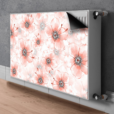 Dekorativer Heizkörpermagnet Orangefarbene blumen