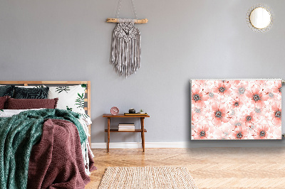 Dekorativer Heizkörpermagnet Orangefarbene blumen