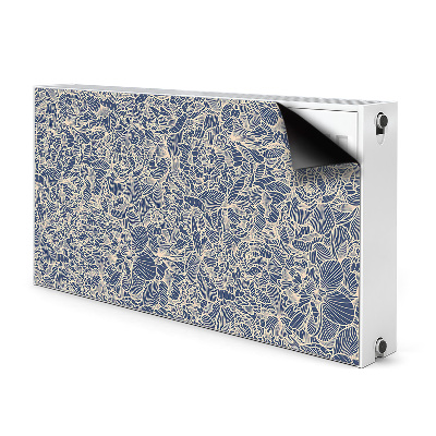 Dekorative Heizkörperabdeckung Blaue blume