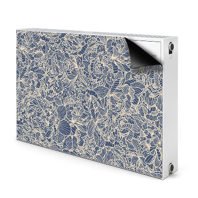 Dekorative Heizkörperabdeckung Blaue blume