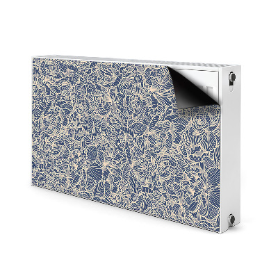 Dekorative Heizkörperabdeckung Blaue blume