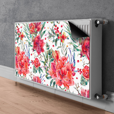 Magnet Heizkörperverkleidung Rote blumen
