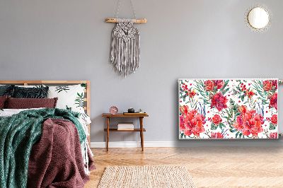 Magnet Heizkörperverkleidung Rote blumen