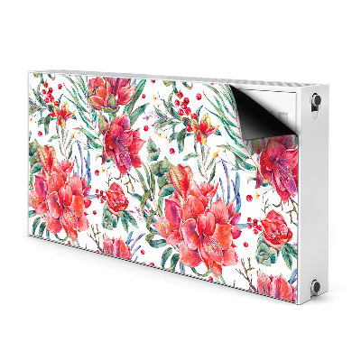 Magnet Heizkörperverkleidung Rote blumen