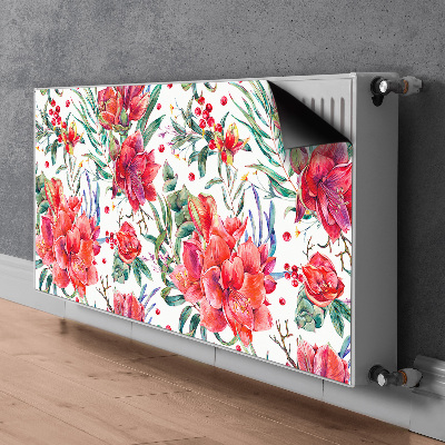 Magnet Heizkörperverkleidung Rote blumen