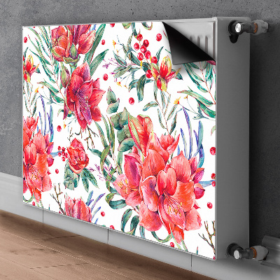 Magnet Heizkörperverkleidung Rote blumen