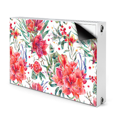 Magnet Heizkörperverkleidung Rote blumen