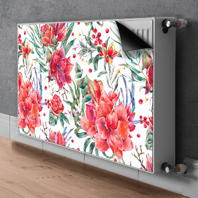 Magnet Heizkörperverkleidung Rote blumen