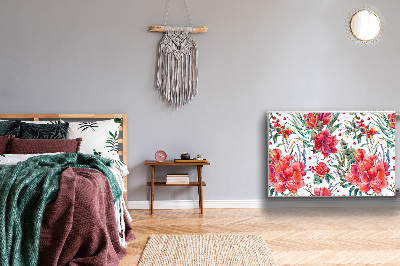 Magnet Heizkörperverkleidung Rote blumen