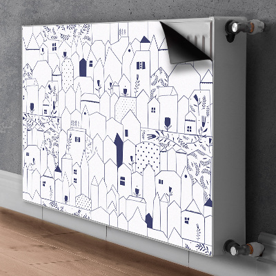 Magnet Heizkörperverkleidung Skizzierte stadt