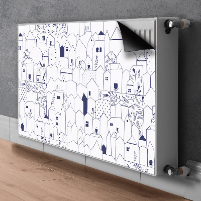 Magnet Heizkörperverkleidung Skizzierte stadt