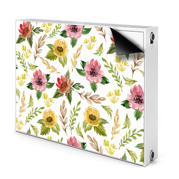 Magnet Heizkörperverkleidung Aquarellblüten