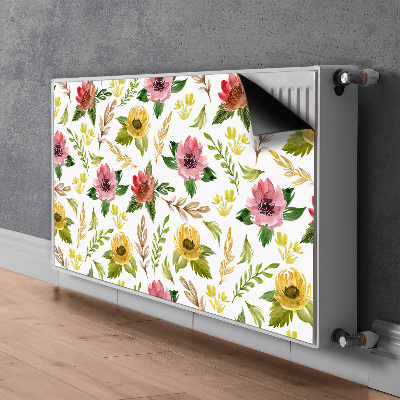 Magnet Heizkörperverkleidung Aquarellblüten