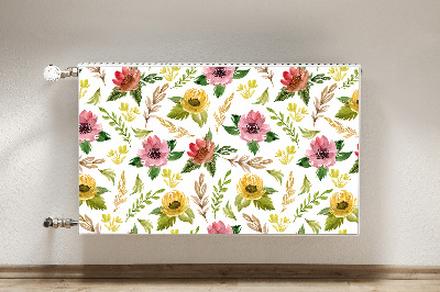 Magnet Heizkörperverkleidung Aquarellblüten