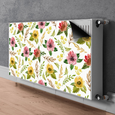 Magnet Heizkörperverkleidung Aquarellblüten