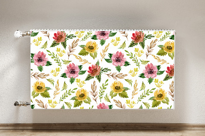 Magnet Heizkörperverkleidung Aquarellblüten