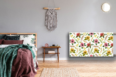 Magnet Heizkörperverkleidung Aquarellblüten